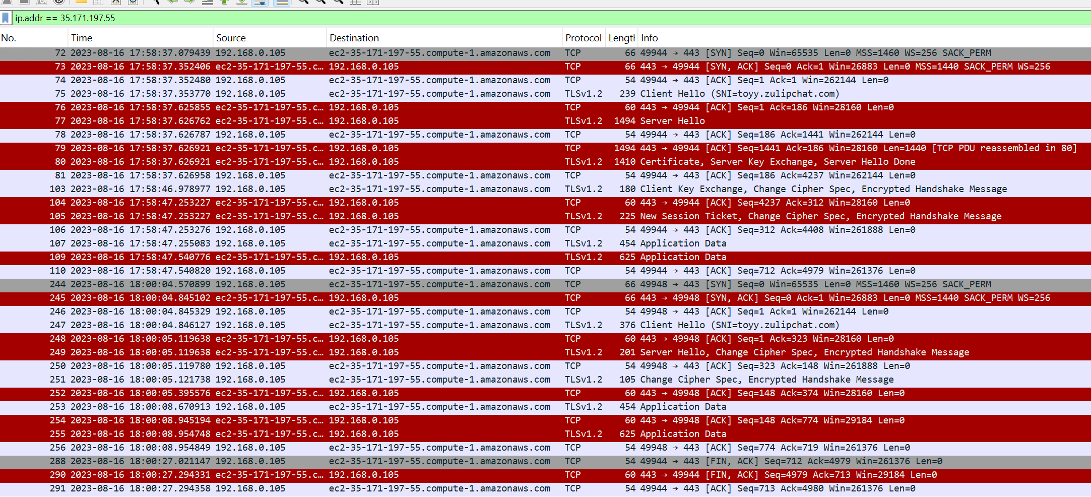 WireShark FQDN