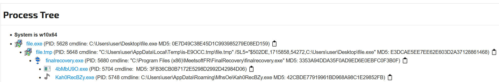 joesandbox report for sample